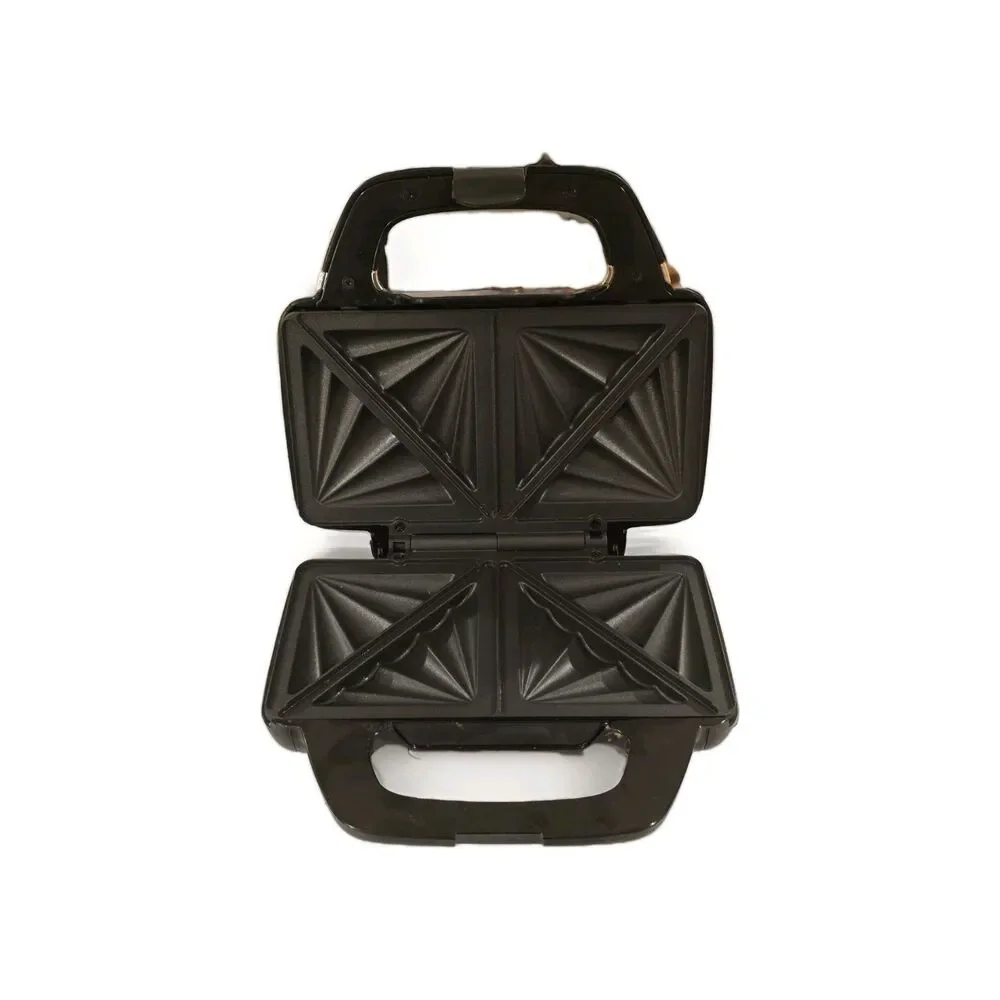Dash Kitchen Couture Sandwich Maker | Black Quilted Handbag Style | Gold Accents